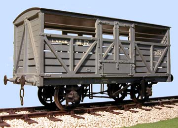 Slaters Wagon Kits 4031 4MM Scale M.R Large Cattle Wagon, OO Gauge