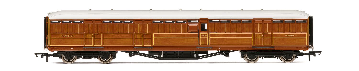 Hornby R40456 LNER Gresley Passenger Brake Van '4239' - OO Gauge