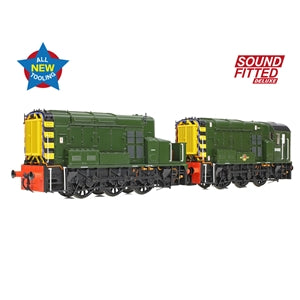 Bachmann 35-945SFX Class 13 D4502 BR Green (Wasp Stripes) - OO Gauge SOUND FITTED DELUXE