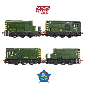 Bachmann 35-945SFX Class 13 D4502 BR Green (Wasp Stripes) - OO Gauge SOUND FITTED DELUXE