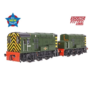 Bachmann 35-945SFX Class 13 D4502 BR Green (Wasp Stripes) - OO Gauge SOUND FITTED DELUXE