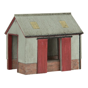 Bachmann 44-0022 Scenecraft Corrugated Goods Shed - OO Scale