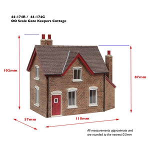 Bachmann 44-0174R Gatekeepers Cottage Red - OO Scale