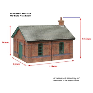 Bachmann 44-0185G GCR Mess Room with Green Doors and Windows - OO Scale