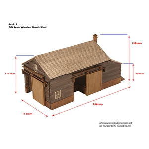 Bachmann Scenecraft 44-113 Wooden Goods Shed - OO Scale