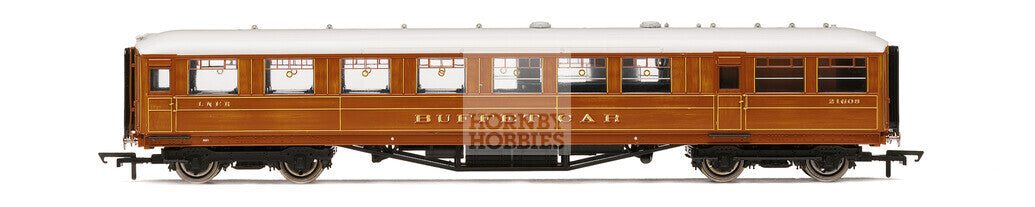 Hornby R4829A LNER 61ft 6in Buffett Car '21608' - OO Gauge