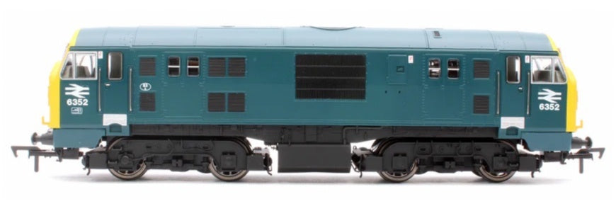 Dapol 4D-012-013D Class 22 Diesel Locomotive Number D6352 in BR Blue Livery with Full Yellow Panel Headcode Boxes, DCC Fitted - OO Gauge