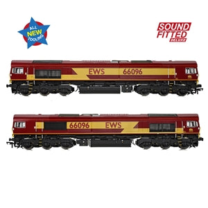 Bachmann 50-000ASFX Class 66/0 666096 EWS - OO Gauge - SOUND FITTED Deluxe