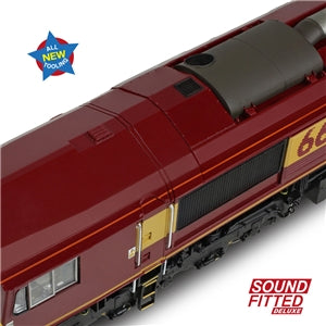 Bachmann 50-000ASFX Class 66/0 666096 EWS - OO Gauge - SOUND FITTED Deluxe