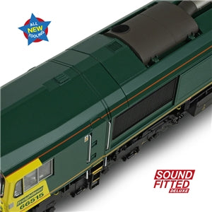 Bachmann 50-001SFX Class 66/6 66515 Freightliner Green - OO Gauge - SOUND FITTED Deluxe