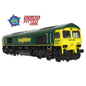 Bachmann 50-001SFX Class 66/6 66515 Freightliner Green - OO Gauge - SOUND FITTED Deluxe