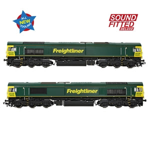 Bachmann 50-002SFX Class 66/6 66606 Freightliner Green - OO Gauge - SOUND FITTED Deluxe