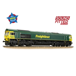 Bachmann 50-002SFX Class 66/6 66606 Freightliner Green - OO Gauge - SOUND FITTED Deluxe