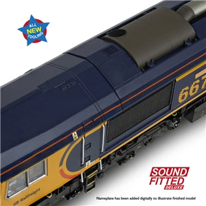 Bachmann 50-003ASFX Class 66/7 66777 'Annette' GBRF Europorte - OO Gauge SOUND FITTED DELUXE