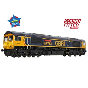 Bachmann 50-003SFX Class 66/7 66761 'Wensleydale Railway Association 25 Years 1990-2015' GBRF Europorte - OO Gauge SOUND FITTED DELUXE