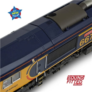 Bachmann 50-003SFX Class 66/7 66761 'Wensleydale Railway Association 25 Years 1990-2015' GBRF Europorte - OO Gauge SOUND FITTED DELUXE