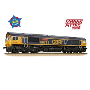 Bachmann 50-003SFX Class 66/7 66761 'Wensleydale Railway Association 25 Years 1990-2015' GBRF Europorte - OO Gauge SOUND FITTED DELUXE