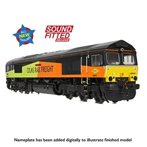 Bachmann 50-004ASFX Class 66/8 66850 'David Maidment OBE' Colas Rail Freight - OO Gauge SOUND FITTED DELUXE
