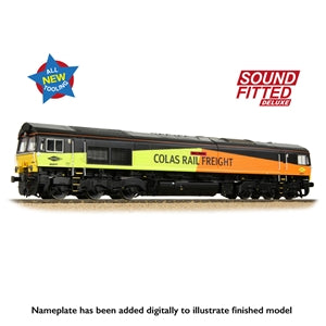 Bachmann 50-004SFX Class 66/8 66847 'Terry Baker' Colas Rail Freight - OO Gauge SOUND FITTED DELUXE