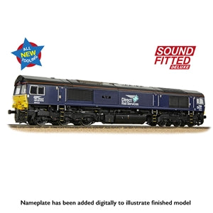 Bachmann 50-010SFX Class 66/4 Diesel Locomotive Number 66422 named "Max Joule 1958 - 1999" in DRS Compass (Revised) Livery - OO Gauge **  SOUND FITTED Deluxe **