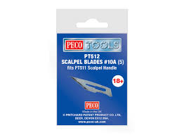 Peco PT513 #11 Blades (5) FIts PT514 Craft Knife - OVER 18 ONLY