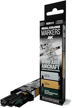 AK Real Colors Markers set - RCM111 - "WW2 Axis Aircraft" - 3 pen set