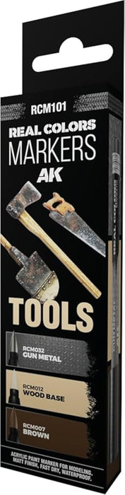 AK Real Colors Markers set - RCM101 - "Tools" - 3 pen set