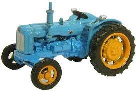 Oxford Diecast 76TRAC001 Fordson Tractor Blue - 1:76 Scale
