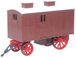 Oxford Diecast 76LW005 Living Wagon Brown 1:76 (OO) Scale