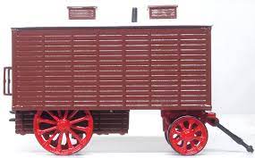 Oxford Diecast 76LW005 Living Wagon Brown 1:76 (OO) Scale
