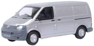 Oxford Diecast 76T5V006 VW T5 Van Silver - 1:76 Scale