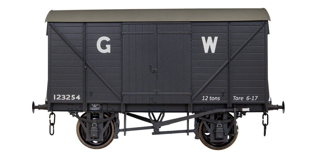 Dapol 7F-066-001 Great Western Standard 12T Van Grey 123254, O Gauge