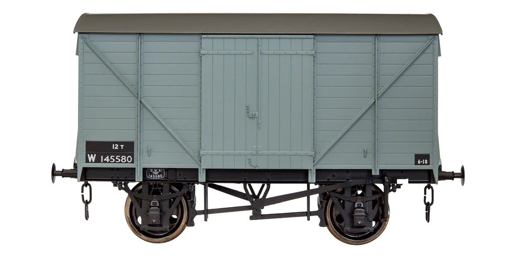 Dapol 7F-066-004 GW Standard 12T Van BR Western Grey W145580, O Gauge