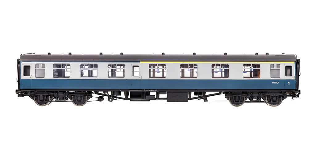 Lionheart Trains / Dapol 7P-001-802 BR Mk1 Blue/Grey CK M15101 with Window Beading-  O Gauge (1:43 Scale)