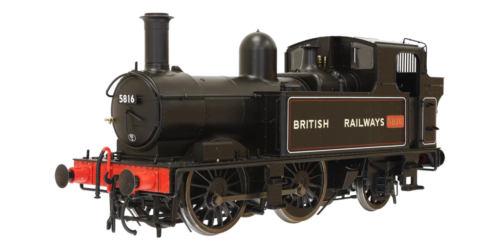 Dapol 7S-006-053 58xx Class Steam Locomotive Number 5816 in BR Lined Black Livery with 'British Railways' legend - O Gauge