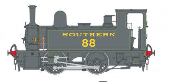 Dapol 7S-018-003 LSWR B4 0-4-0T Steam Locomotive Number 88 in Southern Railway Livery Black - O Gauge