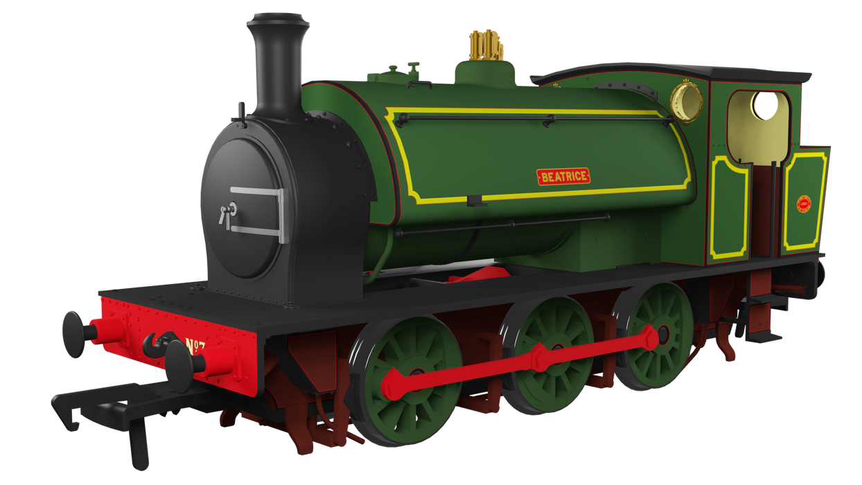 Rapido Trains 903513 Hunslet 16in 0-6-0ST Steam Locomotive (Batch 2) named "Beatrice" in Lined Green livery (As Preserved)"  ** DCC SOUND FITTED ** - OO Gauge