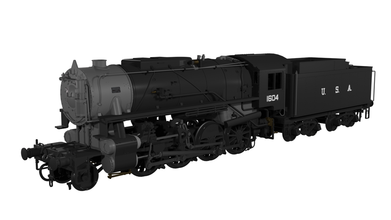 Rapido 926001 USATC S160 No.1604, DC/Silent, Locomotive, OO Gauge