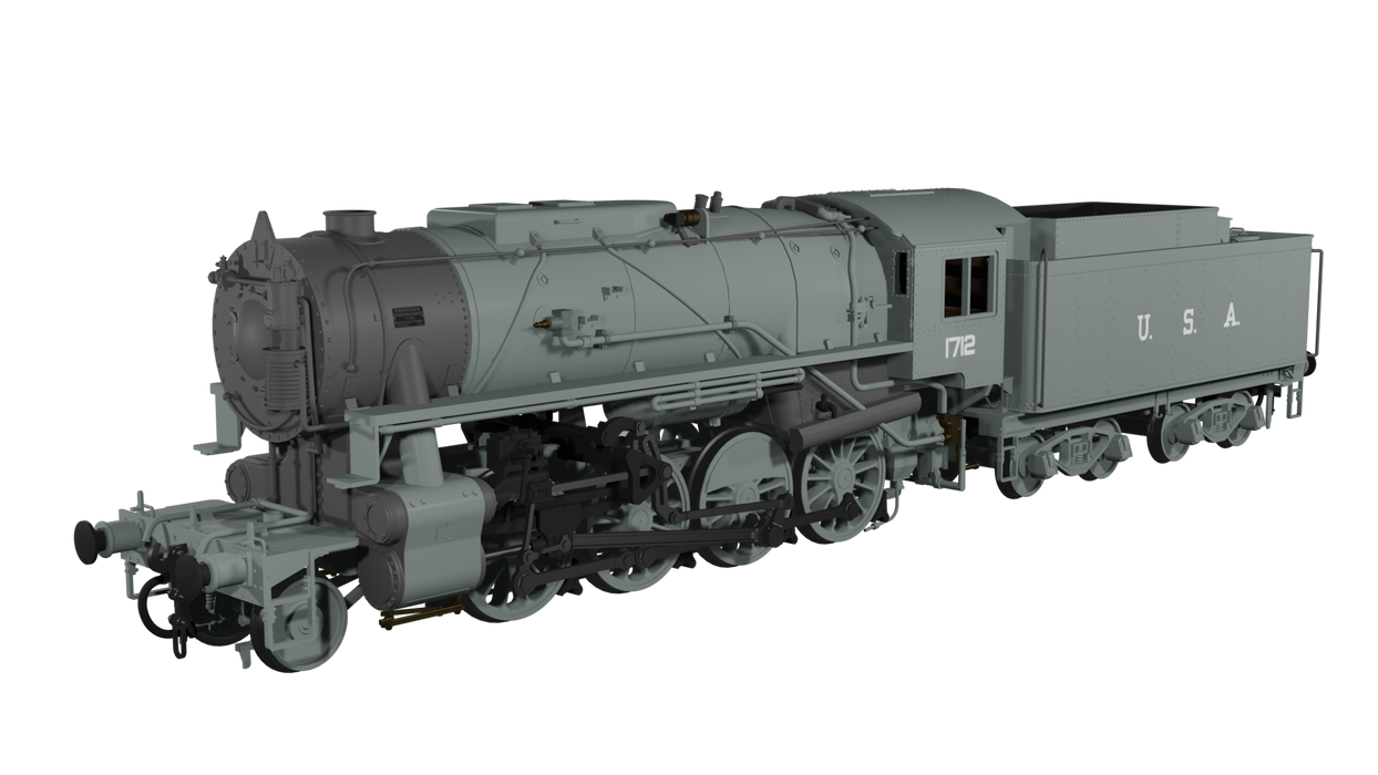 Rapido 926003 USATC S160 No.1712, DC/Silent, Locomotive, OO Gauge