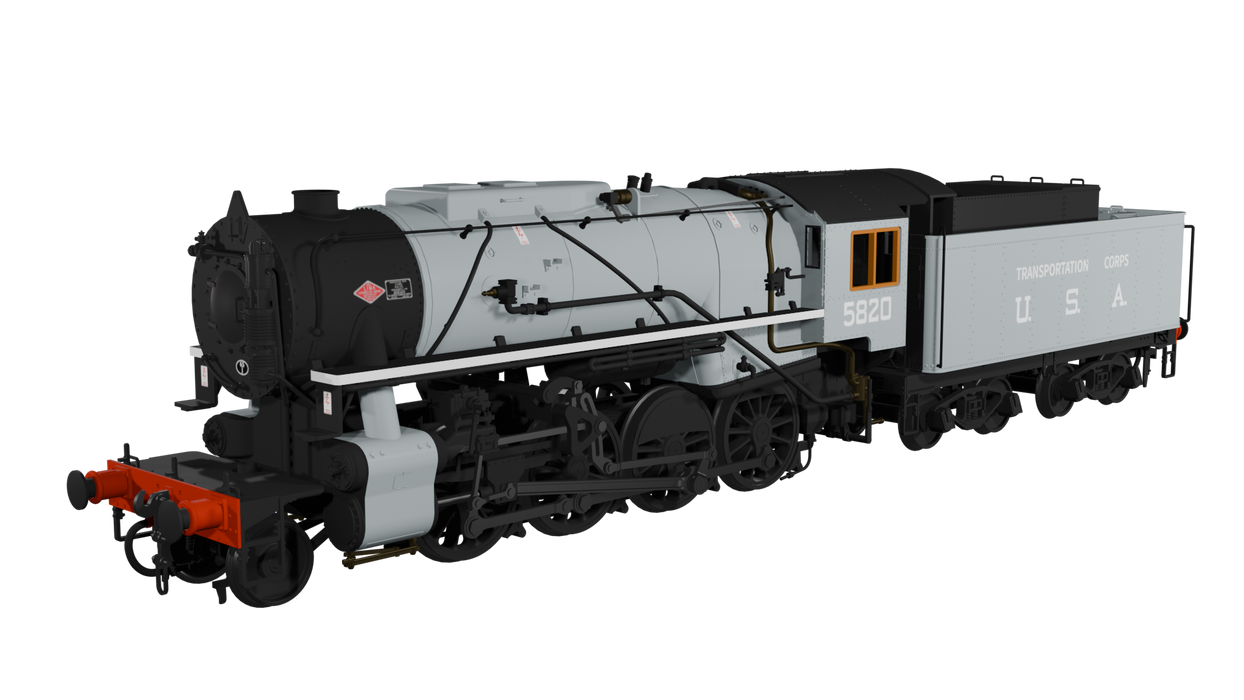 Rapido 926006 USATC S160  No.5820 ‘Big Jim’ (as preserved), DC/Silent, Locomotive, OO Gauge