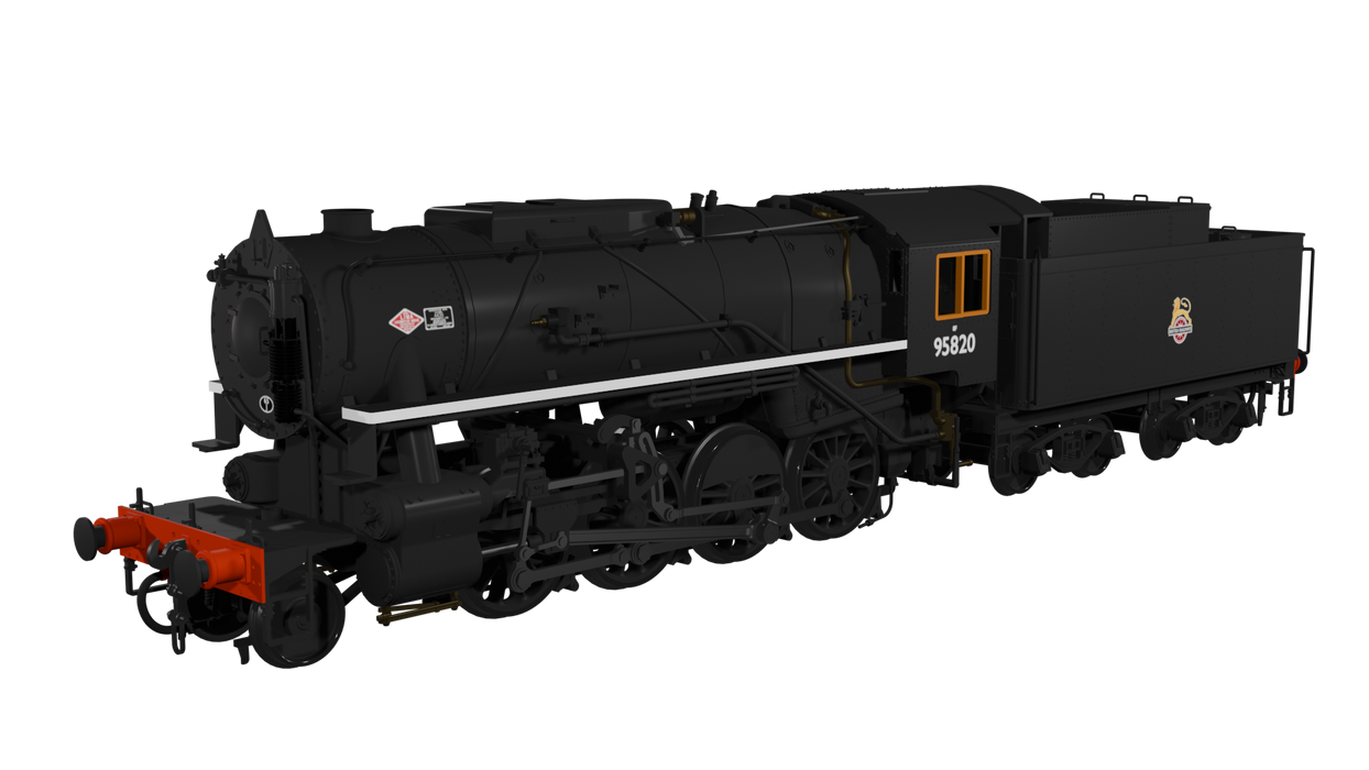 Rapido 926009 USATC S160 No.95820 ‘Big Jim’ (BR black), DC/Silent, Locomotive, OO Gauge