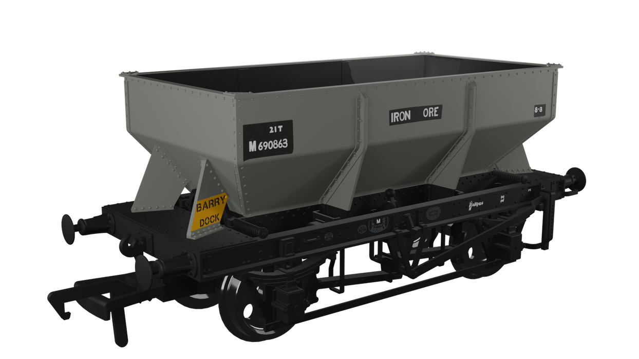 Rapido 963008 - LMS IRON ORE HOPPER - OO Gauge