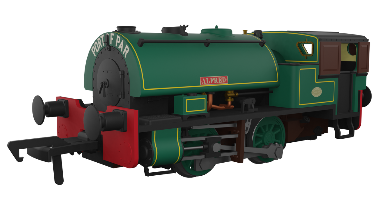 Rapido 968001 Port Of Par Twins Lined Dark Green Alfred & Judy - OO Gauge