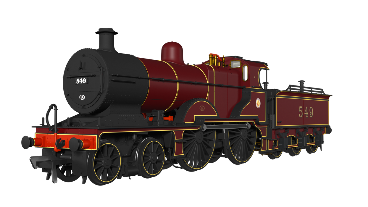 Rapido 974006 MR 483 No.549 LMS Crimson (cabside roundel), DCC Ready, Locomotive, OO Gauge