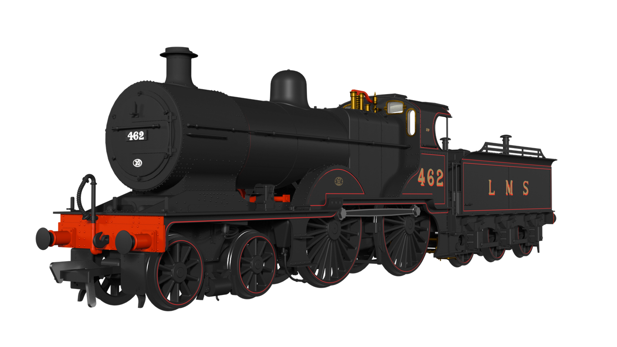 Rapido 974007 MR 483 No.462 LMS Lined Black, DCC Ready, Locomotive, OO Gauge