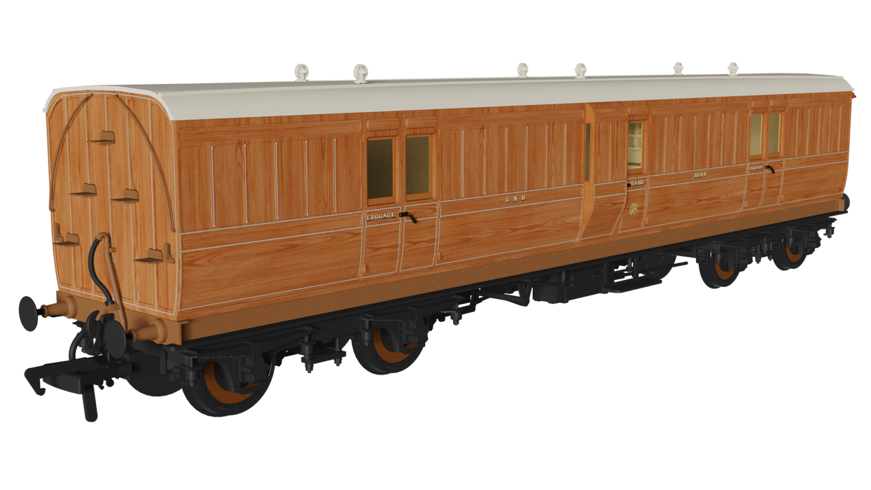 Rapido 978048 - GN Full Brake no 3204 - Evolution 48ft non-corridor - OO gauge