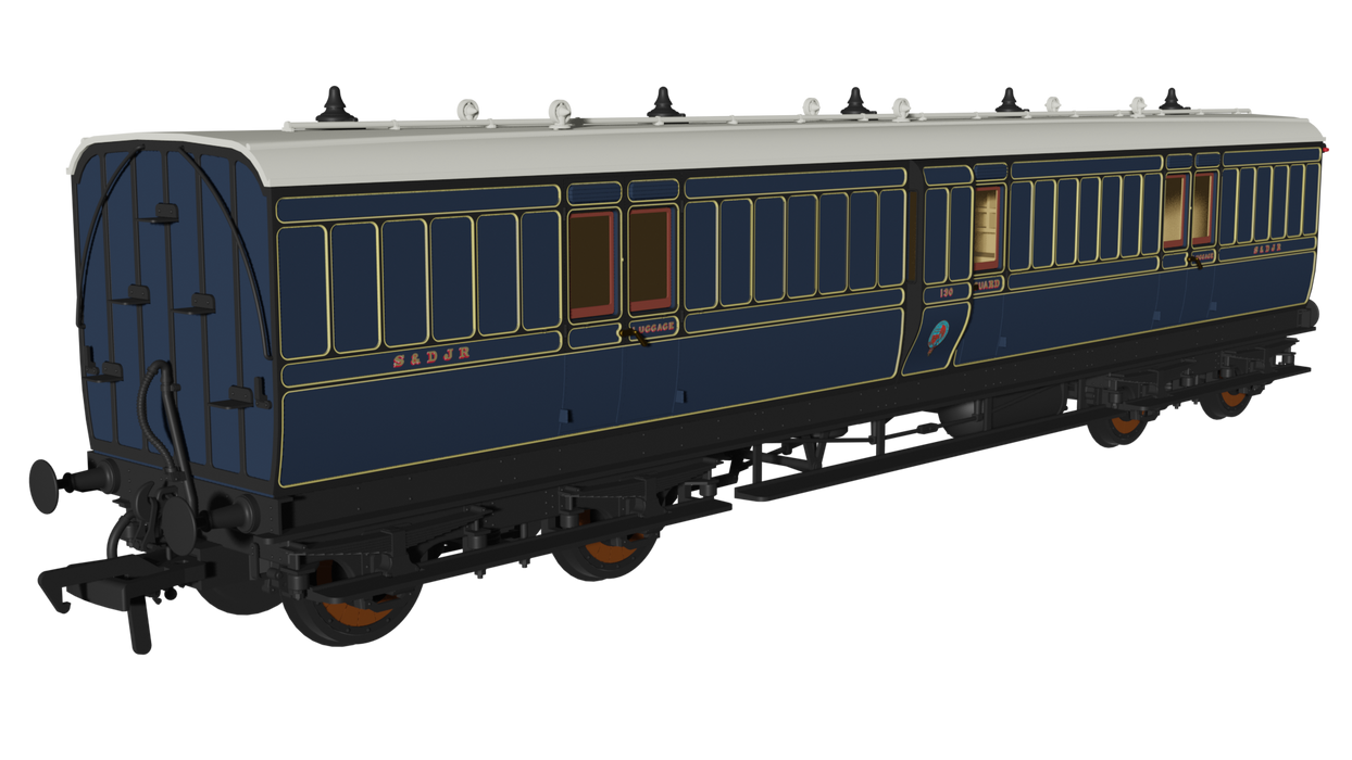 Rapido 978050 - SDJR Full brake no 130 - Evolution 48ft non-corridor - OO gauge