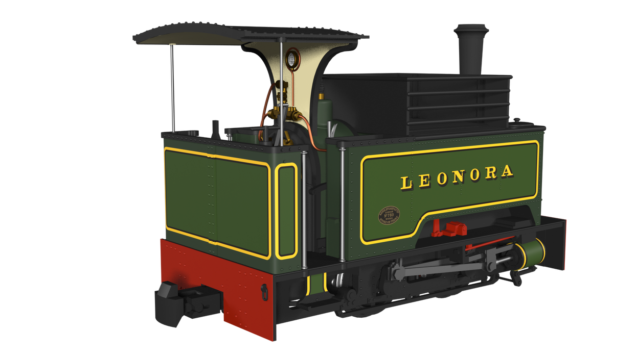 Rapido 986502 Kerr Stuart "Leonora" - Lined Green - Long tank  - DCC Fitted - OO9 Scale