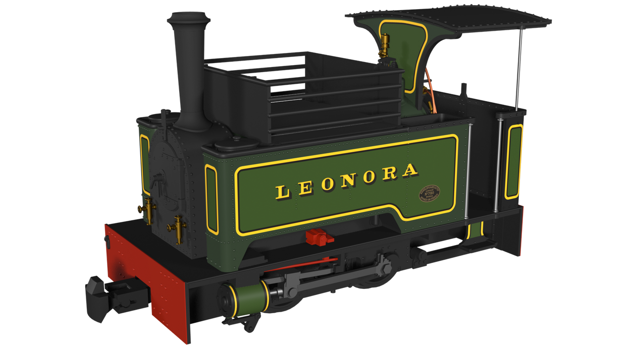 Rapido 986502 Kerr Stuart "Leonora" - Lined Green - Long tank  - DCC Fitted - OO9 Scale