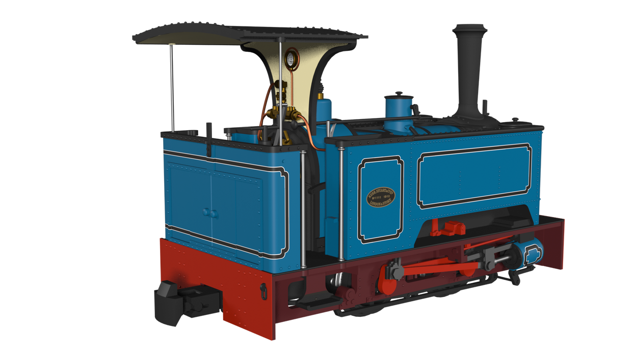 Rapido 986004 Kerr Stuart Sirdar - Lined Blue - Long tank  - DCC Ready - OO9 Scale